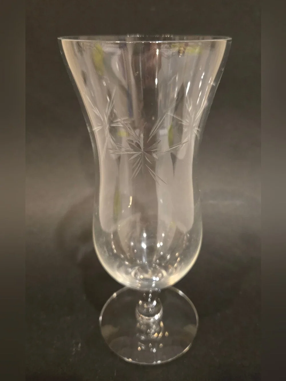 Vintage Susquehanna Hand Cut Etched Champagne Glass
